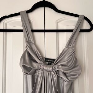 Bebe Silver NYE top